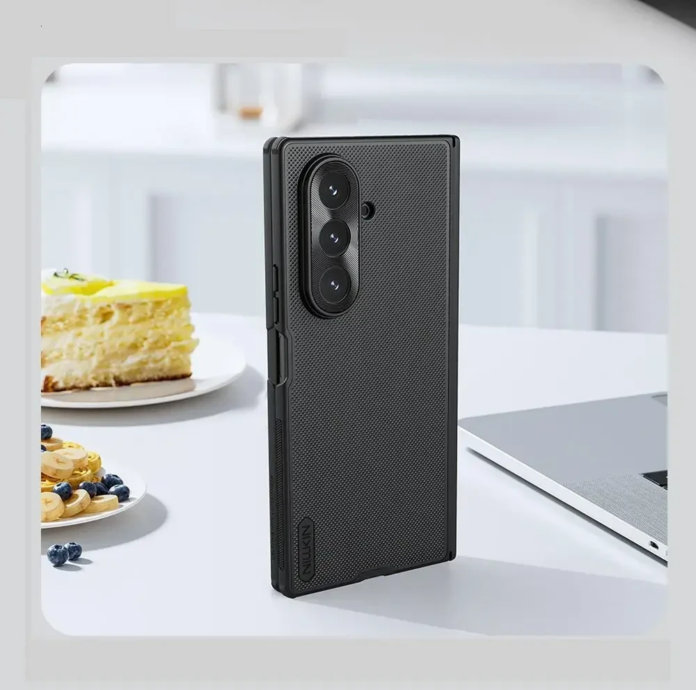 Nillkin Super Frosted FOLD Magnetic Back dėklas skirtas Samsung Galaxy Z Fold 7 juodos spalvos