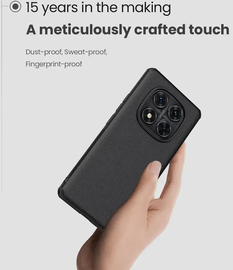 Nillkin Super Frosted PRO Back Xiaomi Redmi Note 14 Pro 5G/Poco X7 5G dėklas telefonui juodos spalvos