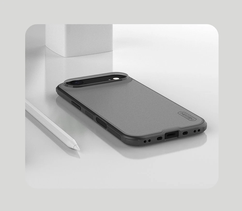 Nillkin Super Frosted PRO Back dėklas skirtas Apple iPhone Air skaidrus juodos spalvos