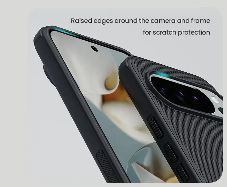 Nillkin Super Frosted PRO Back dėklas skirtas Google Pixel 10/10 Pro juodos spalvos