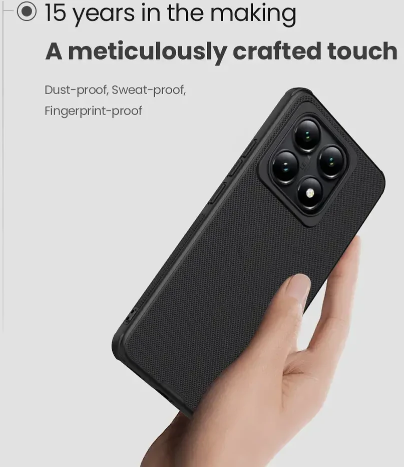 Nillkin Super Frosted PRO Back Xiaomi 14T Pro dėklas jūsų telefonui juodos spalvos