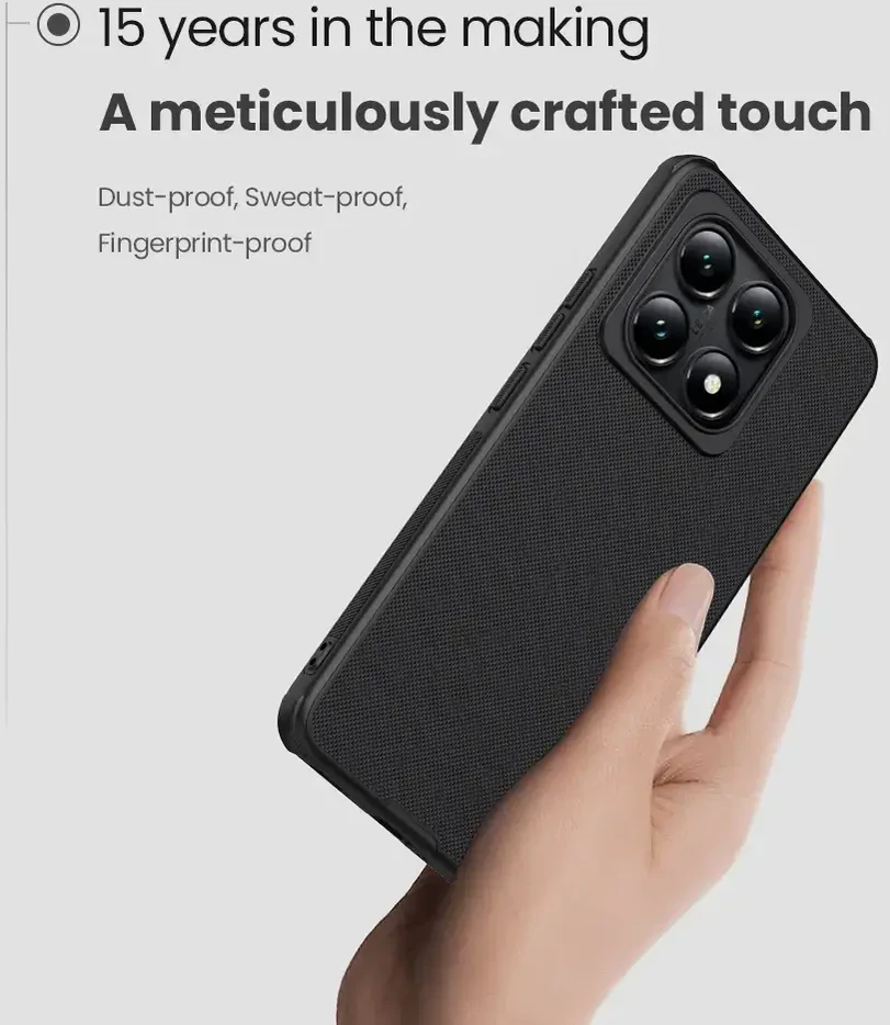 Nillkin Super Frosted PRO dėklas skirtas Xiaomi 14T juodos spalvos