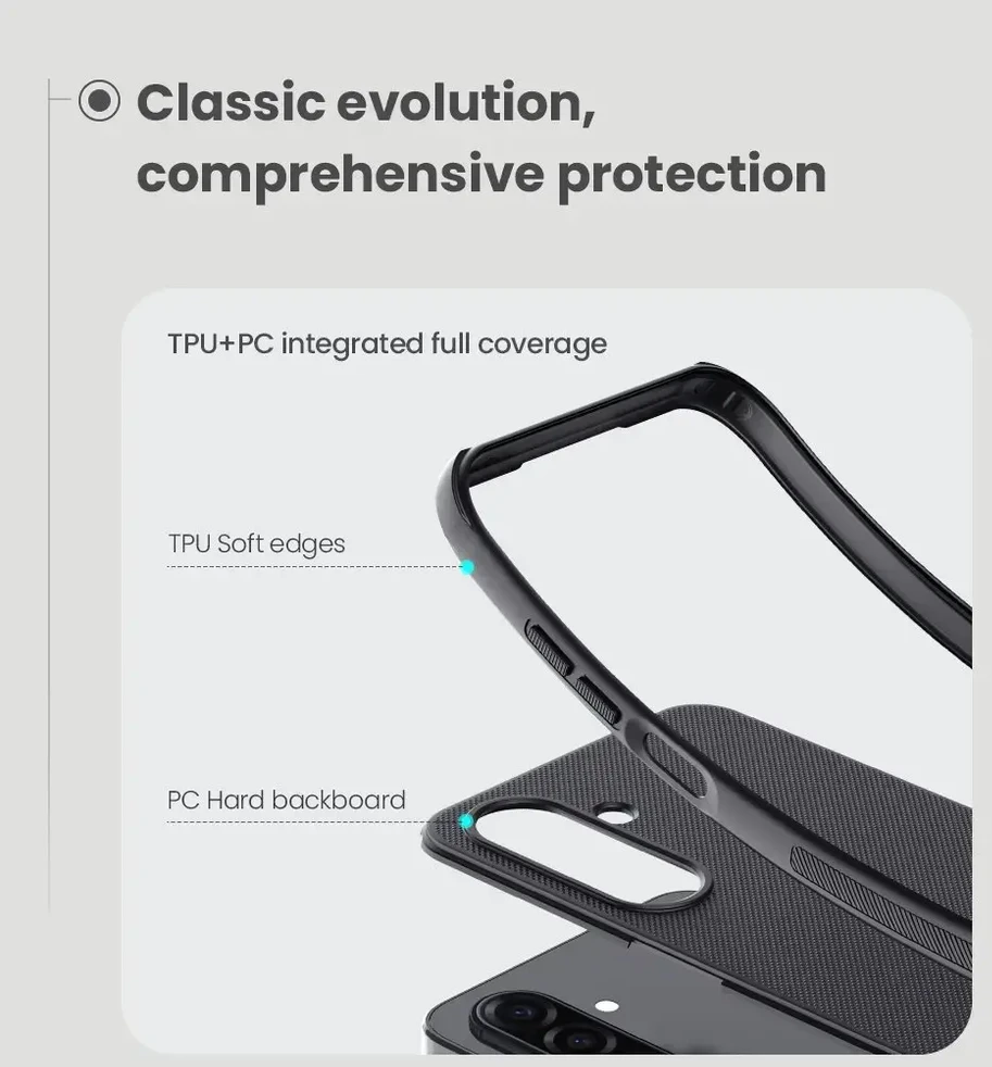 Nillkin Super Frosted PRO Back dėklas skirtas Samsung Galaxy A17 5G juodos spalvos