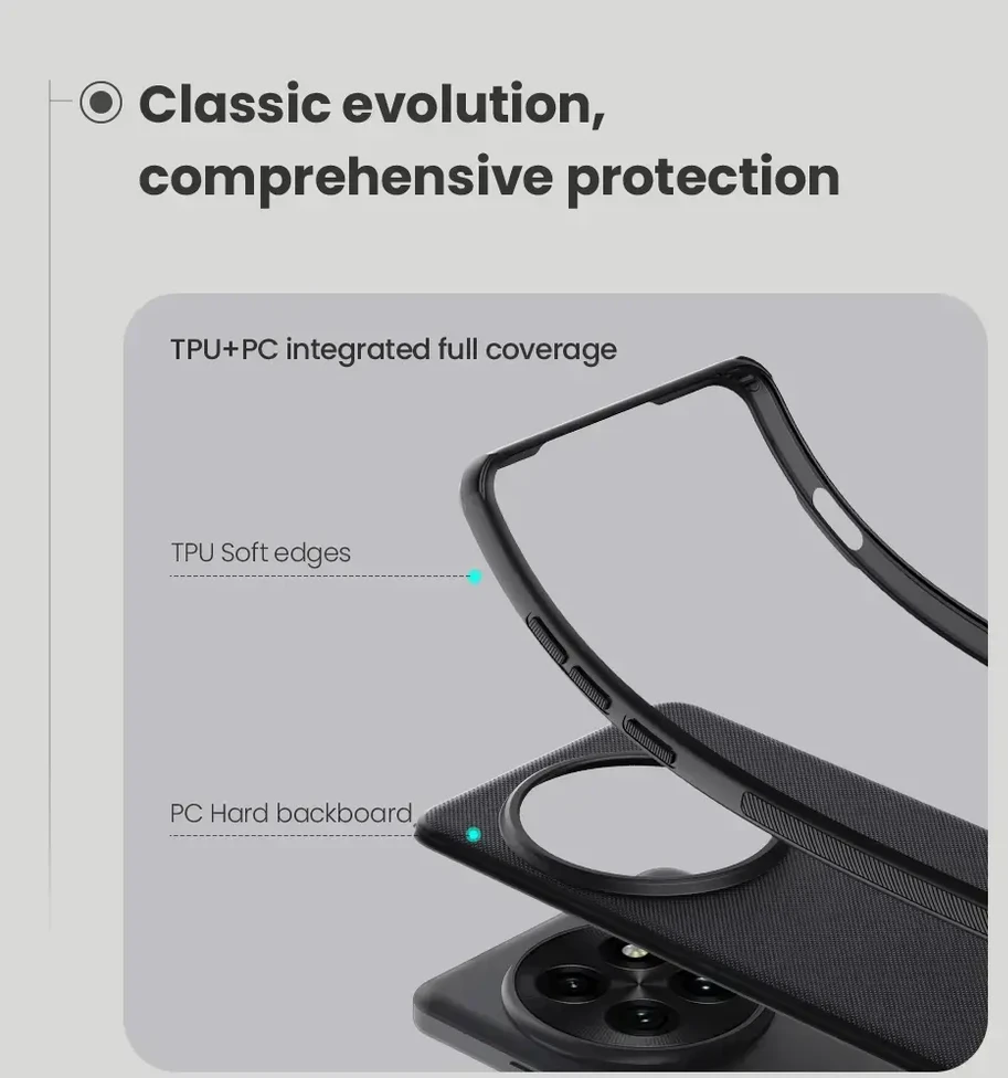 Nillkin Super Frosted PRO Back OnePlus 13 dėklas telefonui juodos spalvos