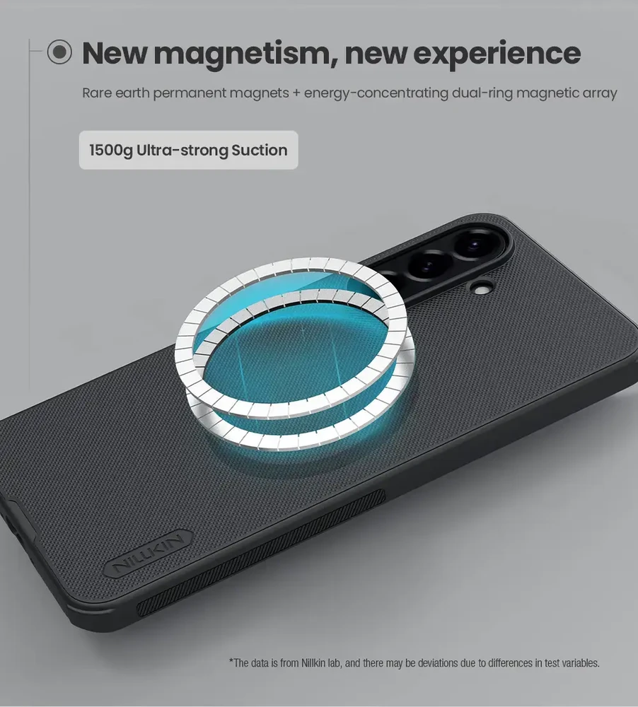 Nillkin Super Frosted PRO Magnetic Back Samsung Galaxy A56 5G dėklas telefonui juodos spalvos
