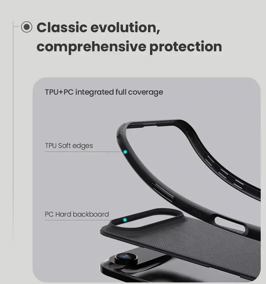 Nillkin Super Frosted PRO Magnetic Back dėklas skirtas Apple iPhone Air juodos spalvos