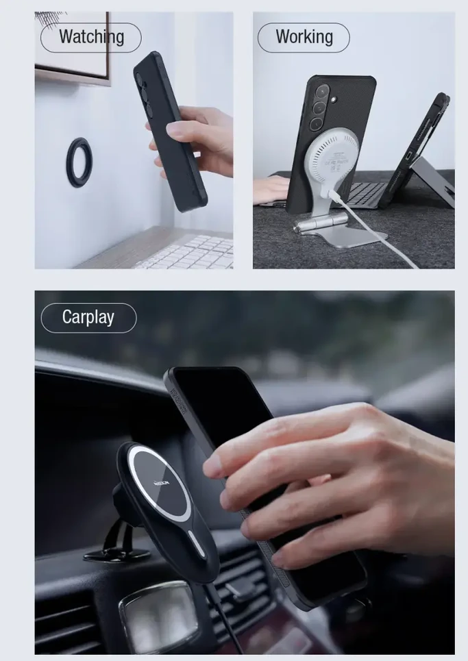 Samsung Galaxy S24 Nillkin Super Shield Pro dėklas žalios spalvos