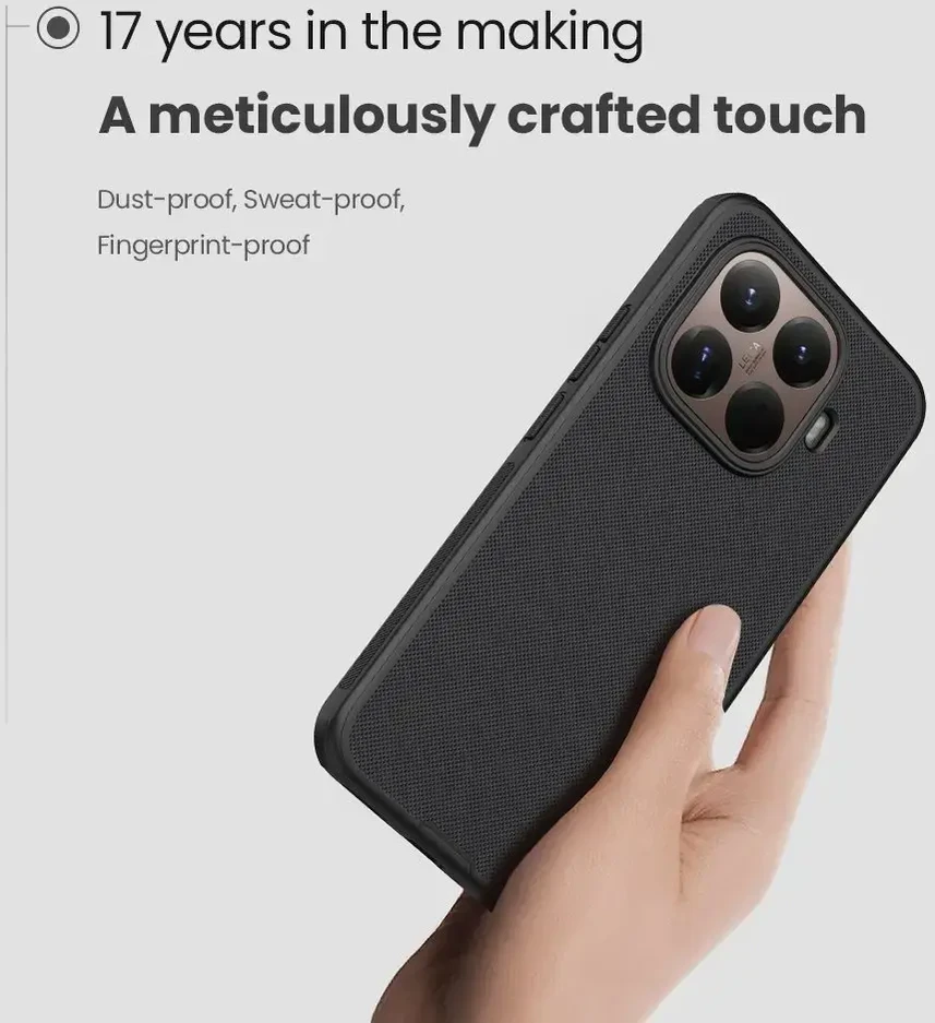 Nillkin Super Frosted PRO Magnetic Back dėklas skirtas Xiaomi 15T Pro juodos spalvos
