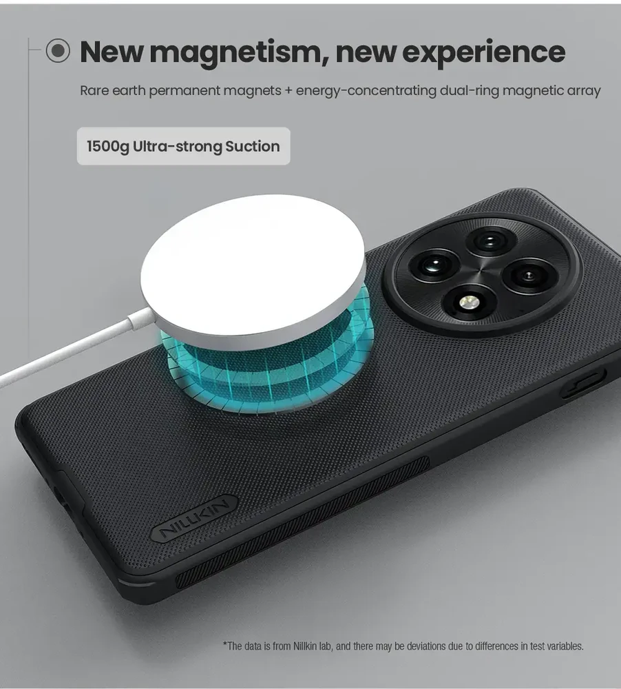Nillkin Super Frosted PRO Magnetic Back OnePlus 13 dėklas telefonui juodos spalvos