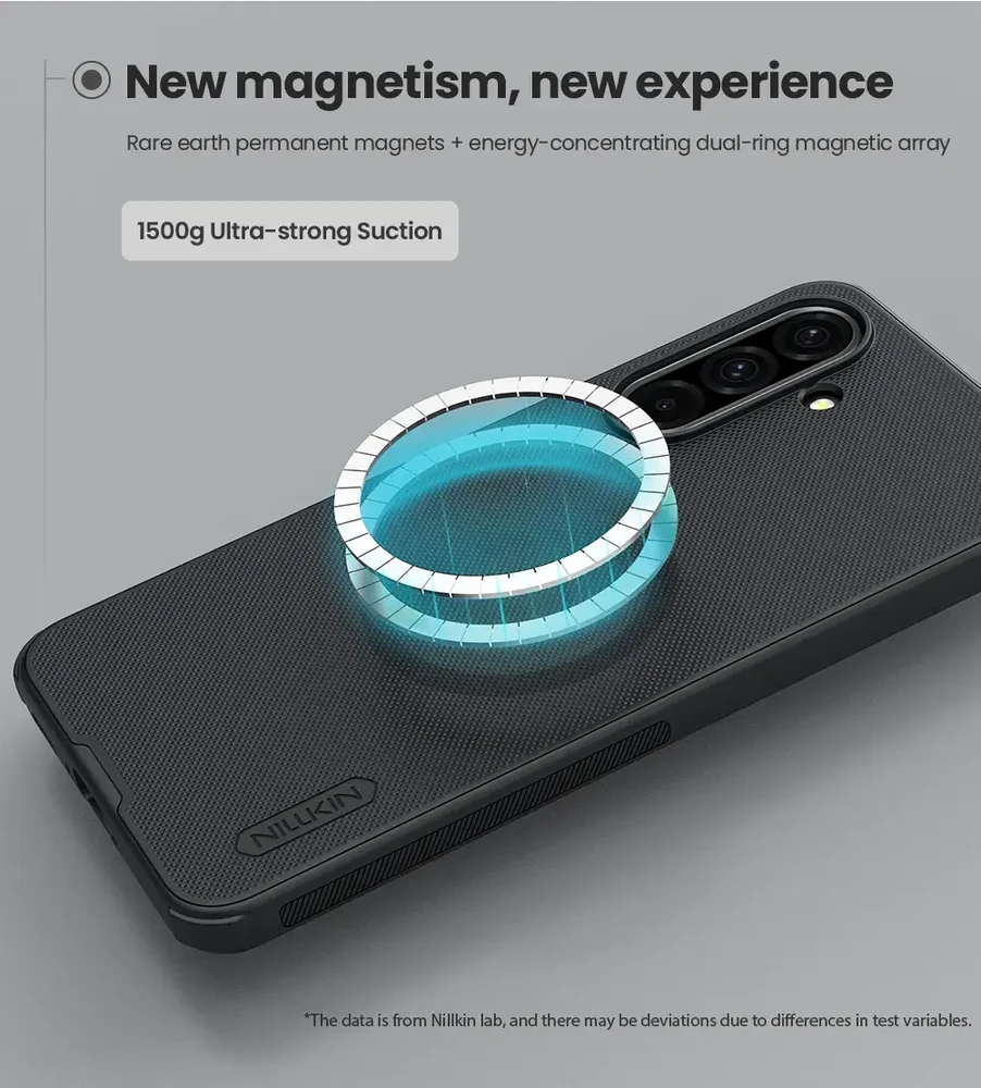 Nillkin Super Frosted PRO Magnetic Back Cover skirta Samsung Galaxy A36 5G dėklas telefonui juodos spalvos
