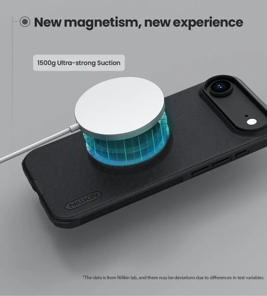 Nillkin Super Frosted PRO Magnetic Back dėklas skirtas Apple iPhone Air juodos spalvos