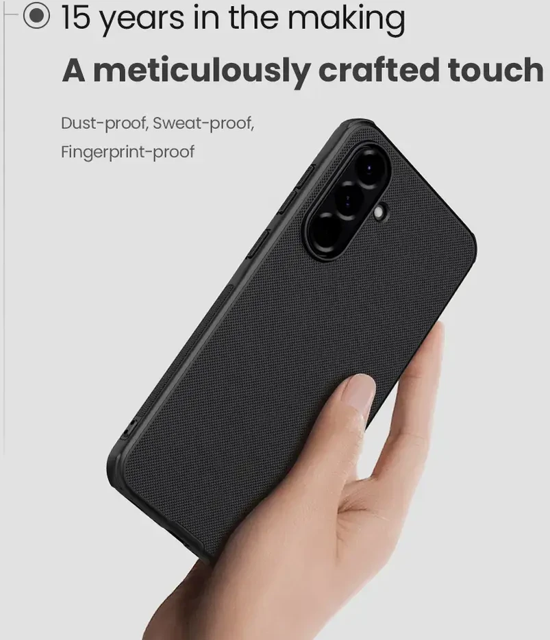 Nillkin Super Frosted PRO Magnetic Back Samsung Galaxy A56 5G dėklas telefonui juodos spalvos
