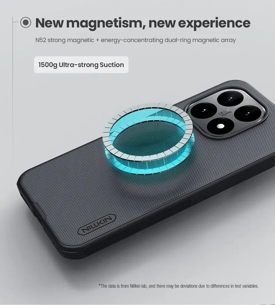 Nillkin Super Frosted PRO Magnetic Back dėklas skirtas Xiaomi 15T juodos spalvos