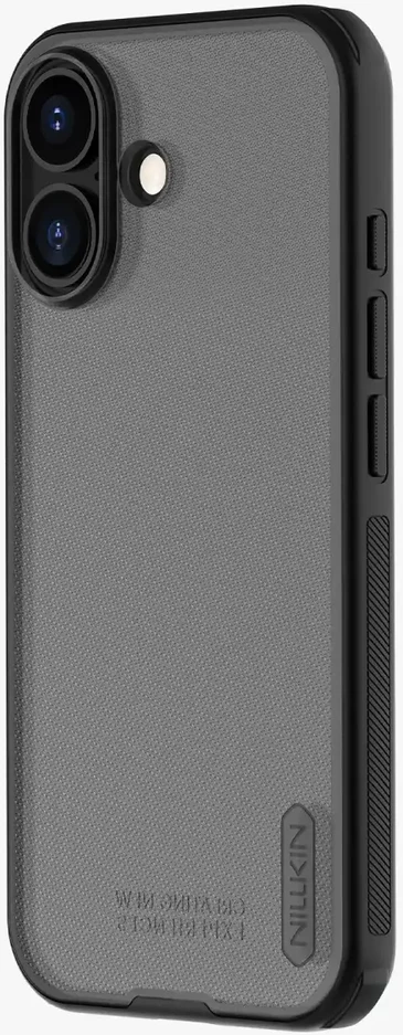 Nillkin Super Frosted PRO Back dėklas skirtas Apple Apple iPhone 17 skaidrus juodos spalvos