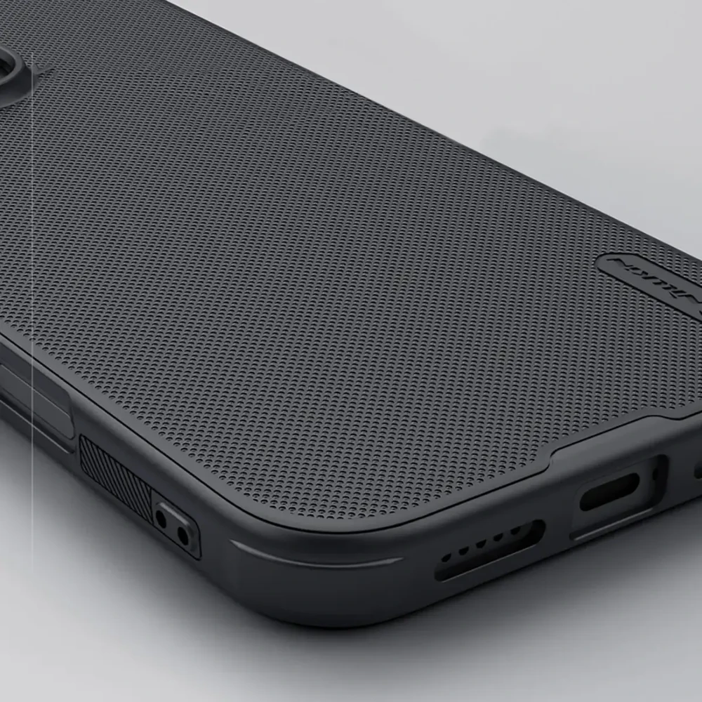 Nillkin Super Frosted Pro Back Apple iPhone 16 Pro Max dėklas telefonui juodos spalvos
