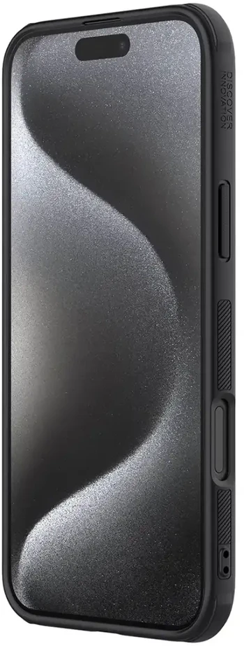 Nillkin Super Frosted Pro Back Apple iPhone 16 Pro Max dėklas telefonui juodos spalvos