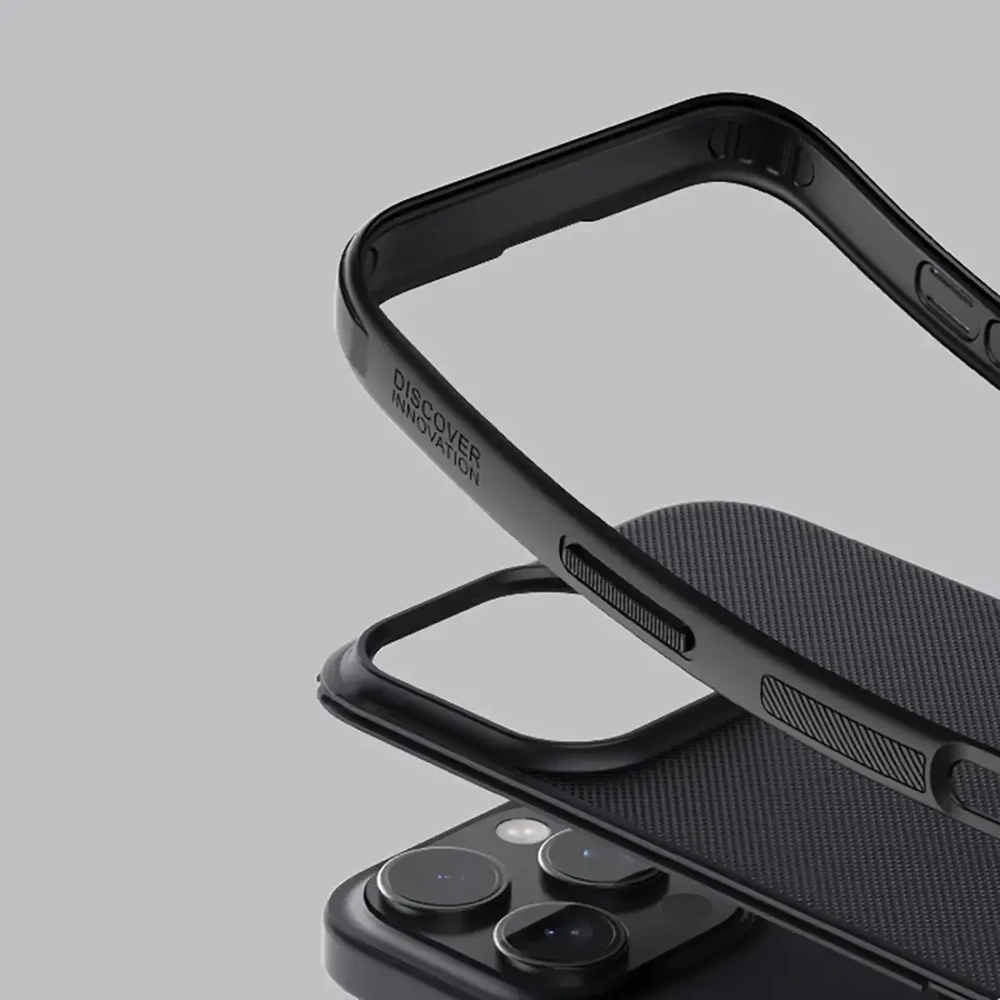 Nillkin Super Frosted Pro Back Apple iPhone 16 Pro Max dėklas telefonui juodos spalvos