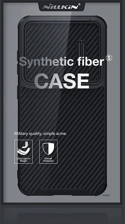Nillkin Synthetic Fiber S Samsung Galaxy S23 Plus, camera cover, dėklas telefonui juodos spalvos