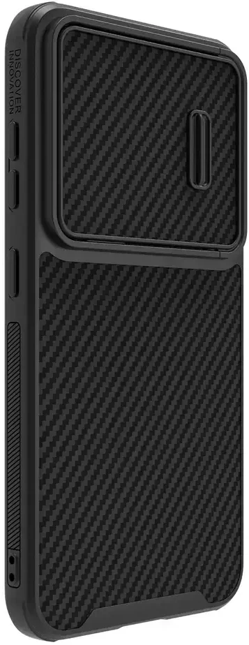 Nillkin Synthetic Fiber S Samsung Galaxy S23 Plus, camera cover, dėklas telefonui juodos spalvos