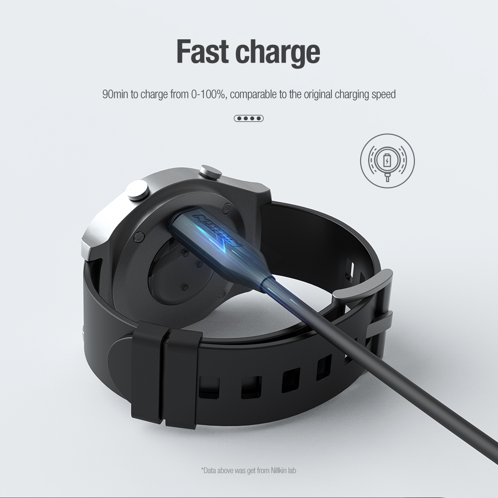 Nillkin Garmin Watch USB įkrovimo laidas (juodas)