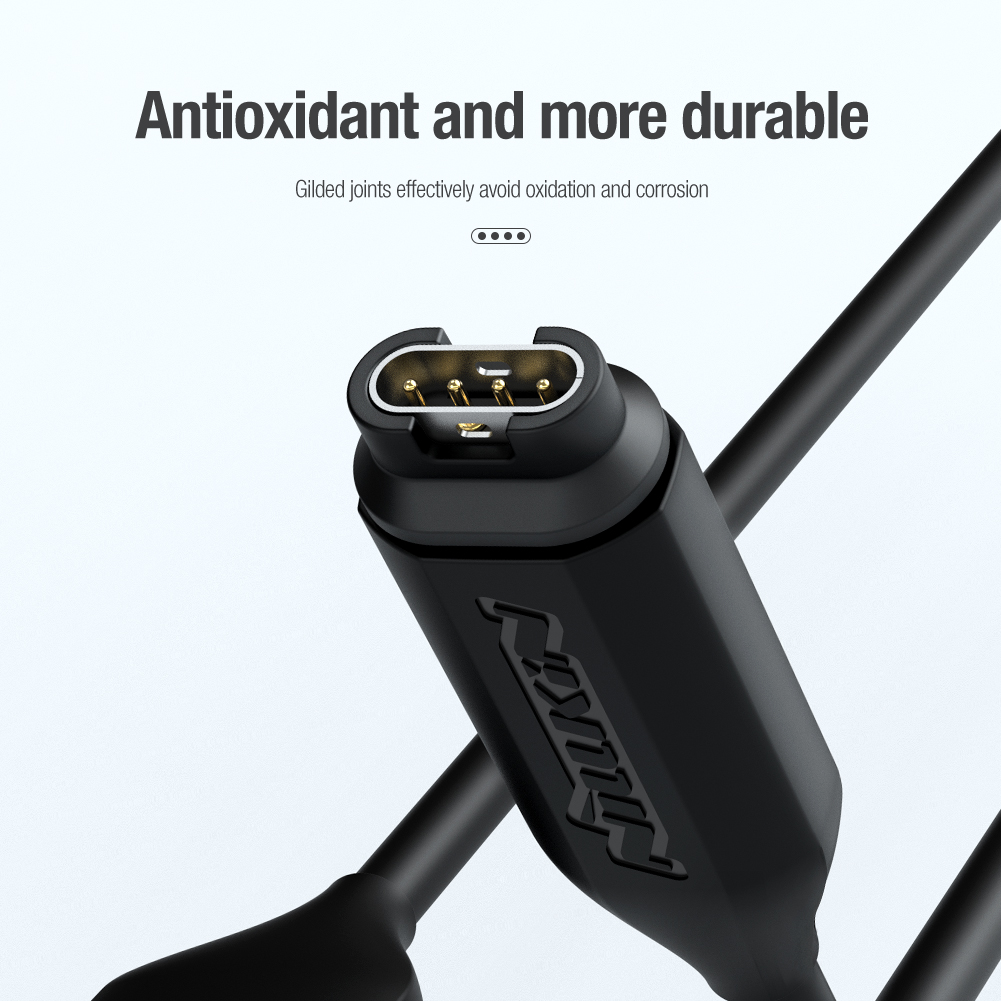 Nillkin Garmin Watch USB įkrovimo laidas (juodas)