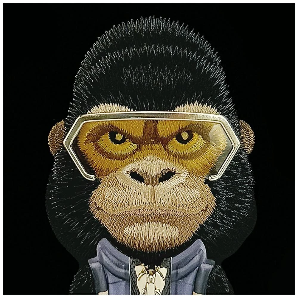 „Nimmy Cool&Cute 2.0 Gorilla“ dėklas, skirtas „iPhone 17 Pro“ - Juodas