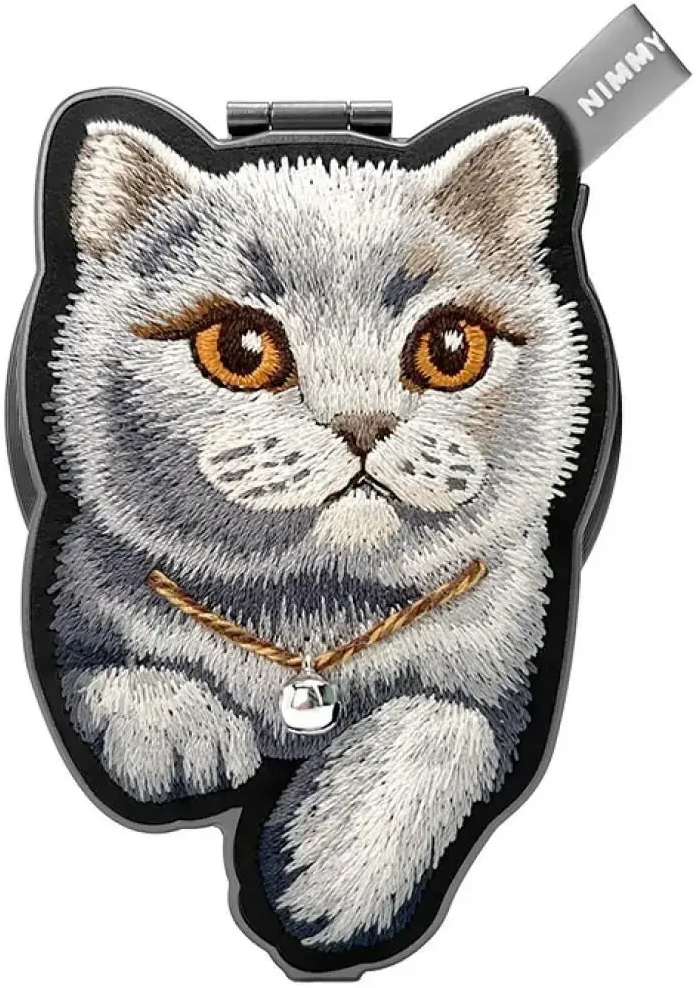 NIMMY magnetic hanger DENIM FASHION BRITISH SHORTHAIR CAT juodas