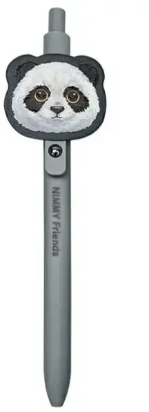 Nimmy rinkinys 2in1 užrašų knygelė + rašiklis juodos spalvos Big Eyed Pet 2.0 Panda