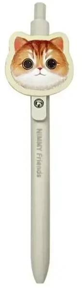 Nimmy rinkinys 2in1 užrašų knygelė + rašiklis haki spalvos Big Eyed Pet 2.0 Cat