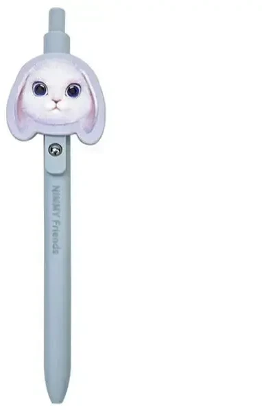 Nimmy rinkinys 2in1 užrašų knygelė + rašiklis violetinės spalvos Big Eyed Pet 2.0 Rabbit