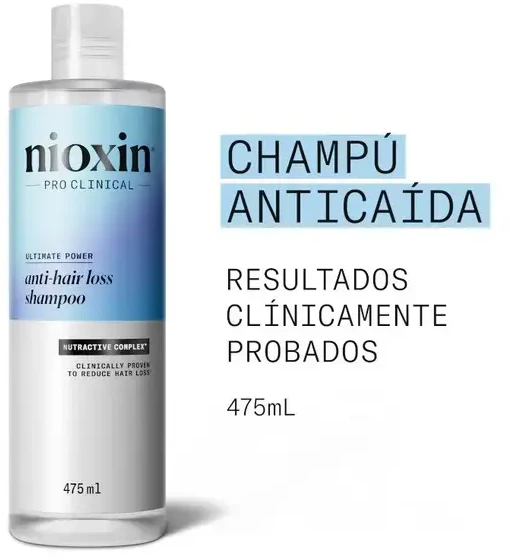 Nioxin Champú Anticaída - Champú Para La Caída Del Cabello, 475 ml