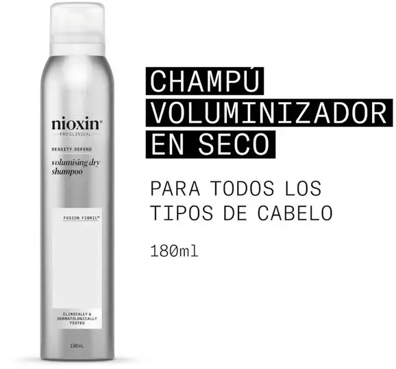 Nioxin Champú En Seco Tratamiento Voluminizador Cabello Graso y Fino, 180 ml
