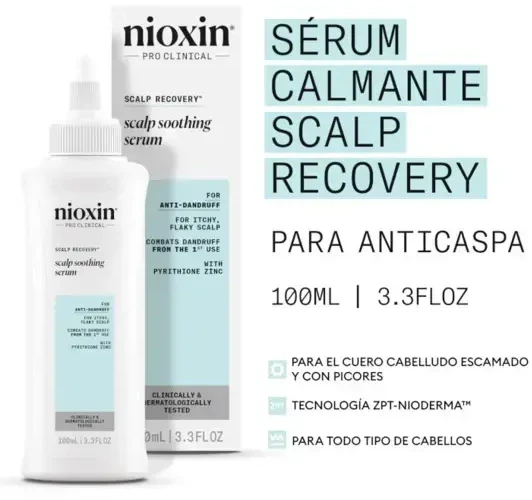 Nioxin Scalp Recovery raminamasis serumas sausai ir niežtinčiai galvos odai, 100 ml