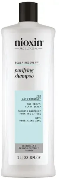 Nioxin Scalp Recovery - Champú Anticaspa - Cuero Cabelludo Seco y Con Picor, 1000 ml