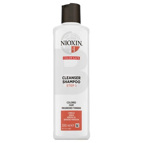 "Nioxin System 4" šampūnas dažytiems plaukams, suteikiantis apimties labai silpniems ploniems plaukams 300ml