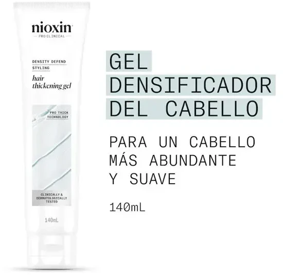 Nioxin Gel Texturizante - Tratamiento Capilar Densificante y Voluminizador, 140 ml