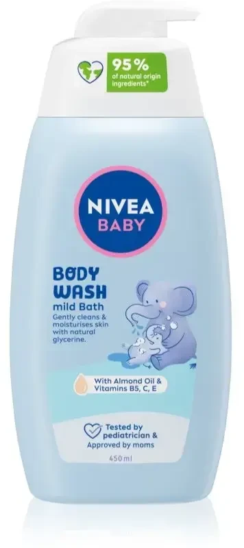 Nivea Baby Kūno prausiklis Mild Bath Dušo želė
