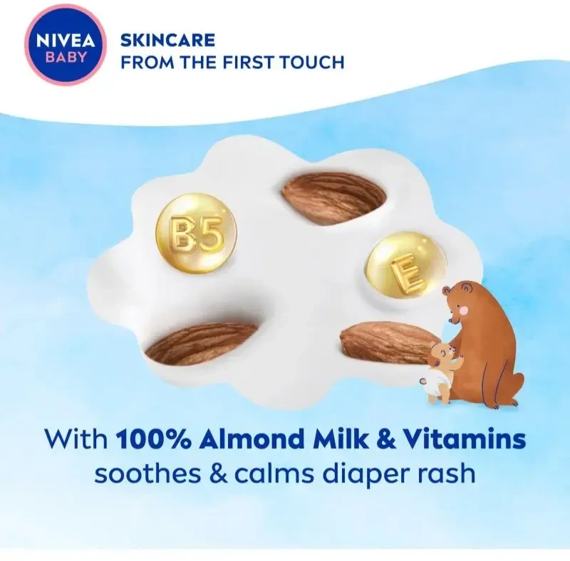 Nivea apsauginis kremas nuo bėrimų kūdikiams (vystyklų bėrimas Kreminis), 100 ml
