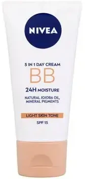 Nivea Beautifying drėkinamasis kremas 5 in 1 BB Kreminis SPF 15 (5in1 Beautifying Moisturizer) 50 ml
