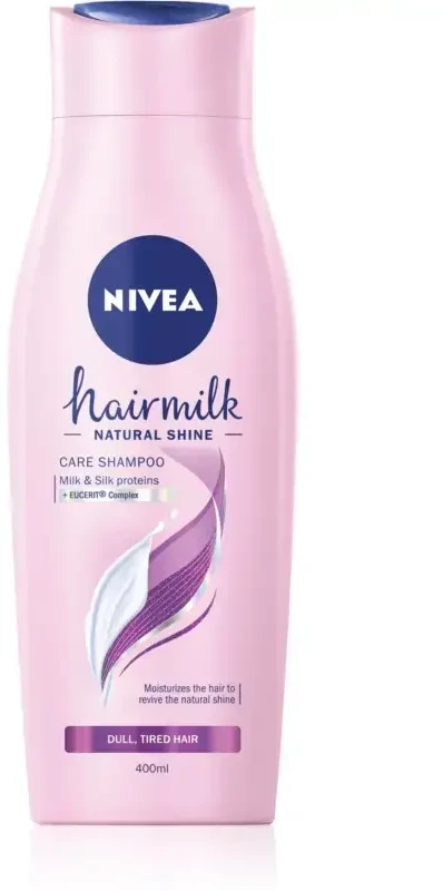 Nivea Hair Milk Natural Shine Šampūnas moterims, 400 ml