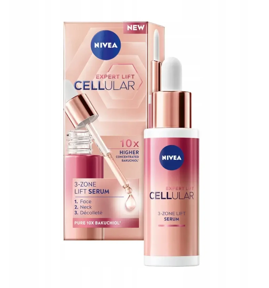 Nivea Cellular Expert Lift 3 zonų pakeliantis serumas odos serumas