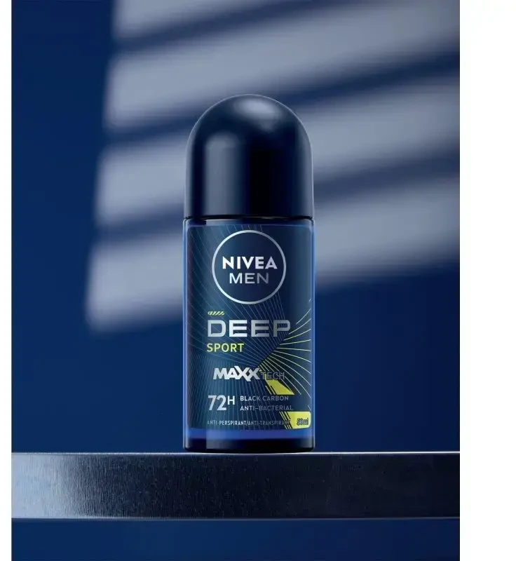 Nivea Ball antiperspirantas vyrams „Men Deep Sport“, 50 ml
