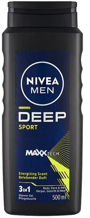 Nivea Men Deep Sport MaxxTech, 500 ml