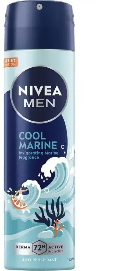 Nivea purškiamas antiperspirantas „Cool Marine“ (antiperspirantas) 150 ml