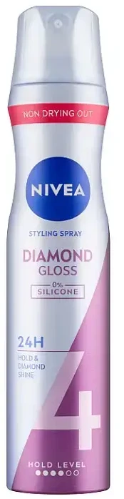 Nivea Diamond Gloss Care Plaukų lakas moterims, 250 ml