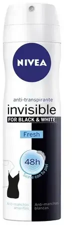 "Nivea Invisible Baltas And Juodas" gaivus purškiklis 200ml