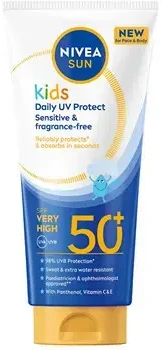 Nivea Apsauginis pienelis nuo saulės SPF 50+ vaikams, kasdienis UV apsauginis pienelis, 100 ml