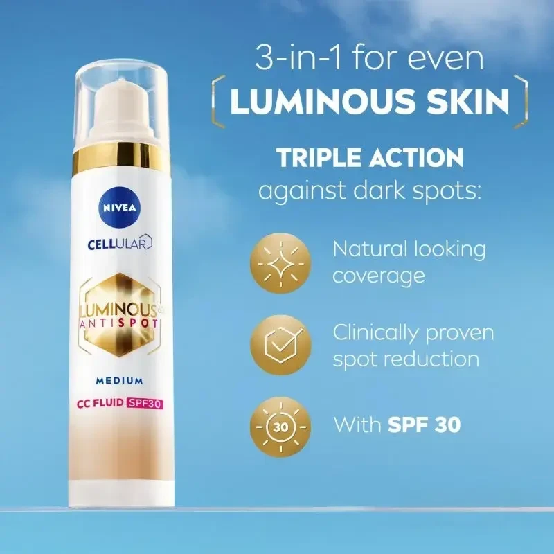 Nivea Luminous 630 Antispot CC Fluid CC Kreminis