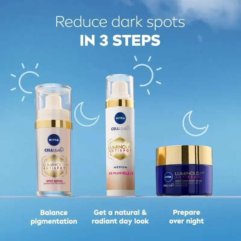 Nivea Luminous 630 Antispot CC Fluid CC Kreminis