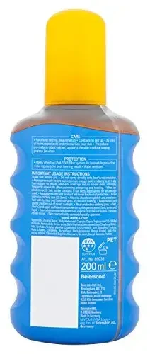 Nivea Sun Protect & Bronze Oil Purškiklis Sun Losjonas kūnui unisex, 200 ml